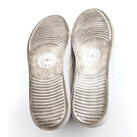 UGG Zilo Slip On Comfort Sneakers Shoes Women's Beige/White Size US7 EU38 - Picture 8 of 9